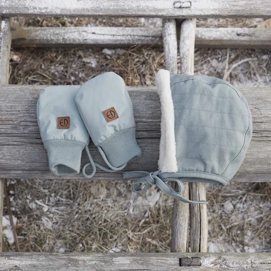 Babymössa Vintage Varmfodrad - Pebble Green