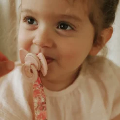 Binky Bow Silikon 0-6 m - Misty Pink