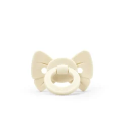 Binky Bow Silikon 0-6 m - Oat White