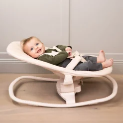 Elodie GRACE Barnstol & Babysitter Set - Vanilla White