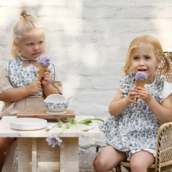 Haklapp & Silikonskål Set - Garden Leo Toile